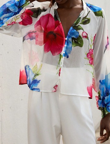 Camasa SHEIN, floral print