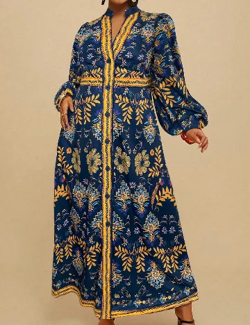 Rochie lunga SHEIN CURVE, bleumarin