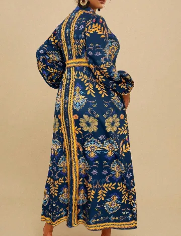 Rochie lunga SHEIN CURVE, bleumarin