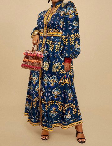 Rochie lunga SHEIN CURVE, bleumarin