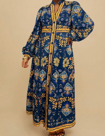 Rochie lunga SHEIN CURVE, bleumarin