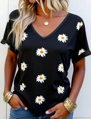 Bluza SHEIN CURVE, negru