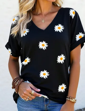 Bluza SHEIN CURVE, negru