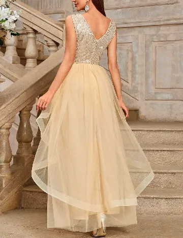 Rochie lunga SHEIN, crem
