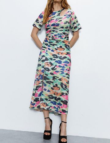 Rochie medie WAREHOUSE, mix culori