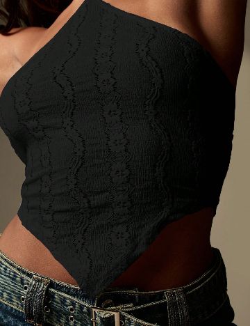 Top Missguided, negru