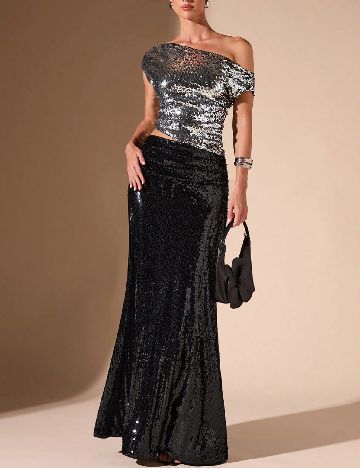 Top SHEIN, argintiu