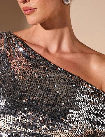 Top SHEIN, argintiu