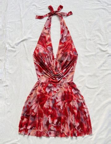 Rochie scurta SHEIN, floral print