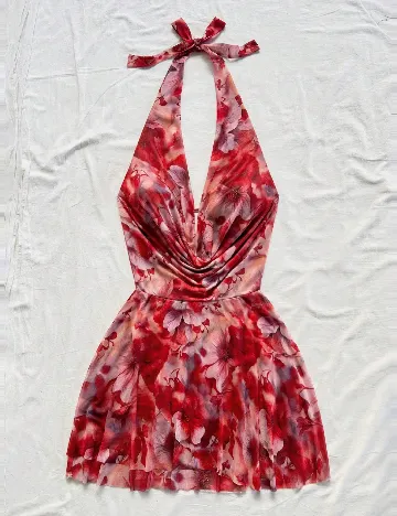 Rochie scurta SHEIN, floral print