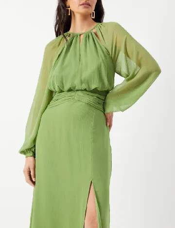 Rochie lunga WAREHOUSE, verde
