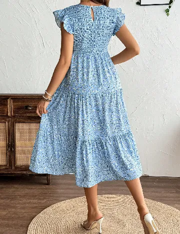 Rochie medie SHEIN Maternity, albastru