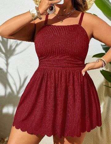 Costum de baie SHEIN CURVE, rosu