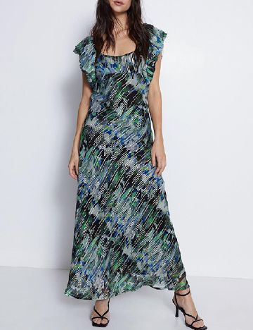 Rochie lunga WAREHOUSE, mix culori