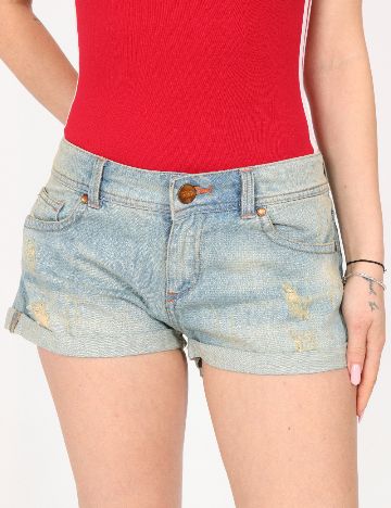 Pantaloni scurti Bershka, albastru