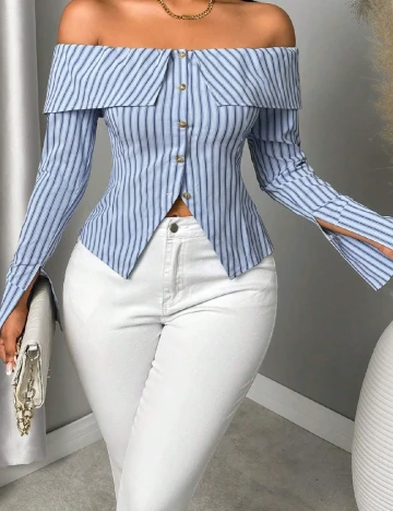 Bluza SHEIN, albastru