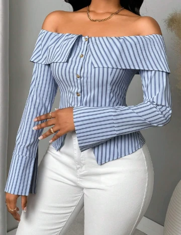 Bluza SHEIN, albastru