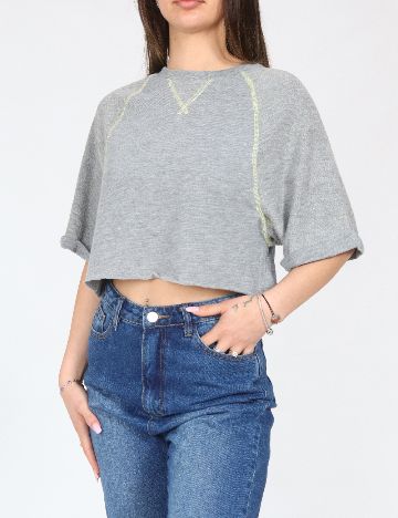 Top Bershka, gri