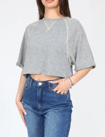 Top Bershka, gri