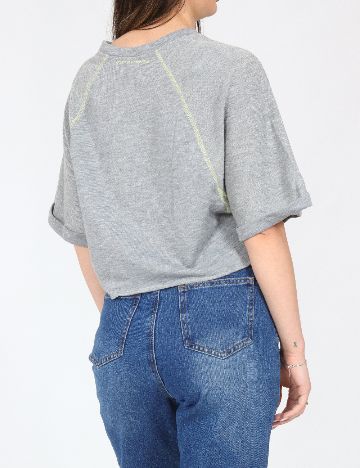 Top Bershka, gri