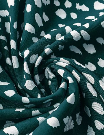 Bluza SHEIN CURVE, verde/alb