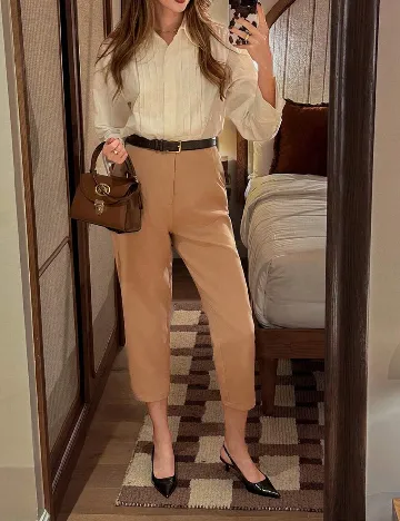 Pantaloni SHEIN, maro