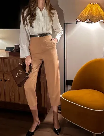 Pantaloni SHEIN, maro