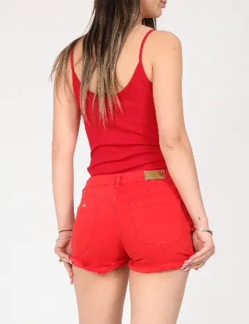 Pantaloni scurti Zara, rosu