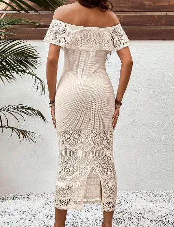 Rochie medie SHEIN Maternity, crem