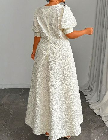 Rochie lunga SHEIN CURVE, ecru