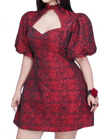Rochie scurta SHEIN CURVE, rosu