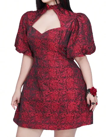 Rochie scurta SHEIN CURVE, rosu
