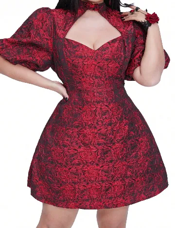 Rochie scurta SHEIN CURVE, rosu