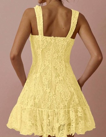 Rochie scurta SHEIN, galben