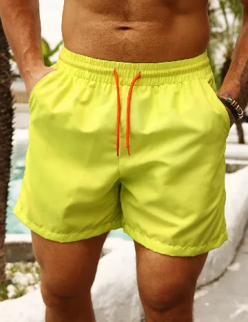 Set short de baie 2 perechi SHEIN, verde/negru