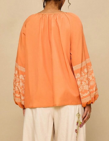 Bluza SHEIN CURVE, portocaliu