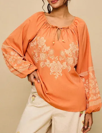 Bluza SHEIN CURVE, portocaliu