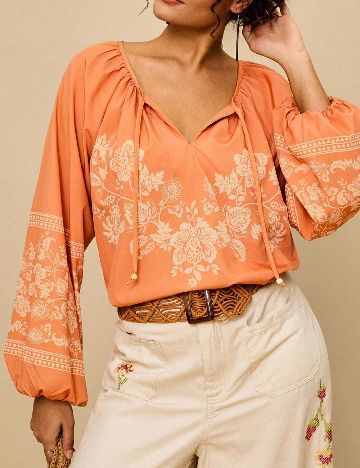 Bluza SHEIN CURVE, portocaliu