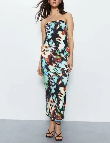 Rochie medie WAREHOUSE, mix culori