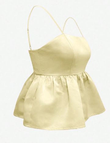 Top SHEIN, galben deschis
