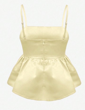 Top SHEIN, galben deschis