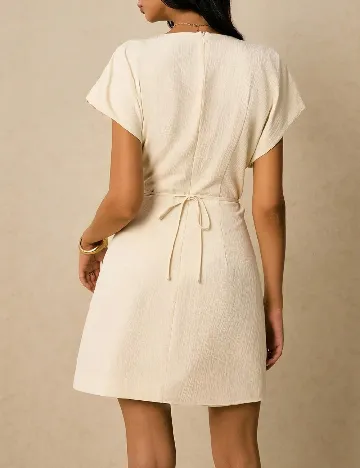 Rochie scurta SHEIN, crem