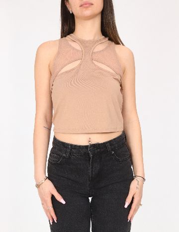 Top Bershka, crem