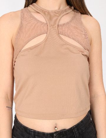 Top Bershka, crem