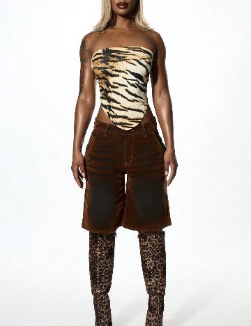 Top SUMWON, animal print