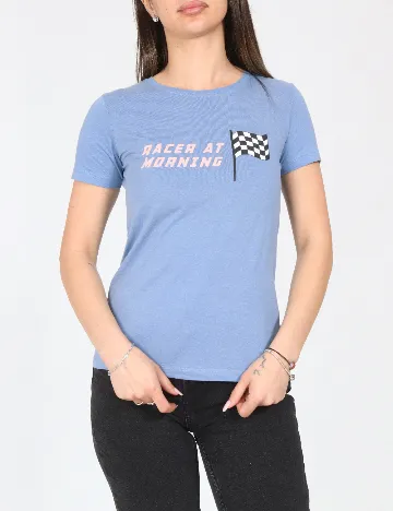 Tricou Pull&Bear, albastru