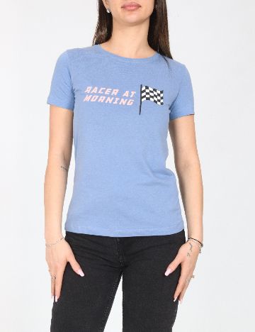 Tricou Pull&Bear, albastru