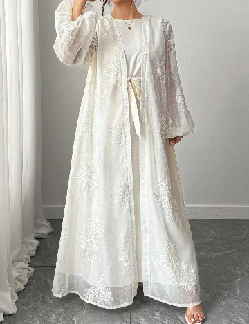 Rochie lunga SHEIN CURVE, ecru