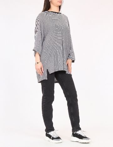 Bluza Zara, alb/negru
