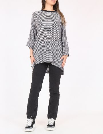 Bluza Zara, alb/negru